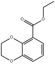 2,3-二氢苯并[B] [1,4]二噁英-5-羧酸乙酯, 261767-10-6, 结构式