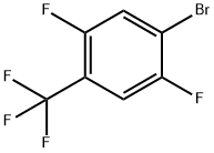 1-ブロモ-2,5-ジフルオロ-4-(トリフルオロメチル)ベンゼン 化学構造式