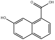 1-Naphthalenecarboxylic acid, 7-hydroxy- Struktur