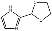 2 - [1,3]二氧戊环 - 2 - 基 - 1H - 咪唑, 26259-86-9, 结构式