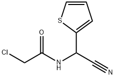 3.2-氯-N-(Α-氰基-2-噻吩甲基)乙酰胺 结构式