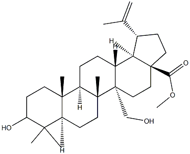 3,27-二羟基-20(29)-流明-28-酸甲酯, 263844-79-7, 结构式