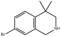 7-BroMo-4,4-diMethyl-1,2,3,4-tetrahydro-isoquinoline 化学構造式