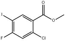 2-Chloro-4-fluoro-5-iodo-benzoic acid Methyl ester Struktur