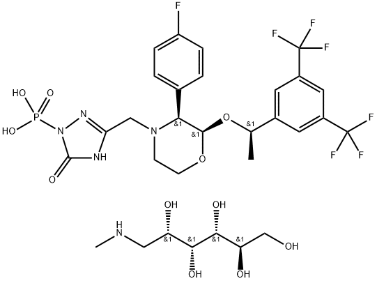 福沙吡坦二甲葡胺,265121-04-8,结构式