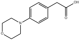4-(4-Morpholinyl)benzeneacetic acid Struktur