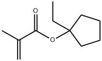 1-乙基环戊基甲基丙烯酸酯 结构式
