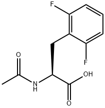 2-acetaMido-3-(2,6-difluorophenyl)propaNAic acid Struktur