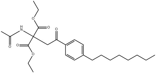 2-(Acetylamino)-2-[2-(4-octylphenyl)-2-oxoethyl]-propanedioic acid 1,3-diethyl ester