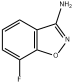7-フルオロ-1,2-ベンゾオキサゾール-3-アミン 化学構造式