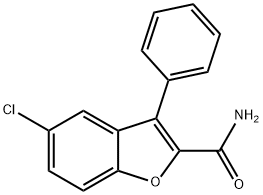 5-Chloro-3-phenylbenzofuran-2-carboxaMide Structure