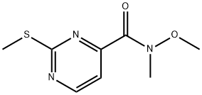 N-Methoxy-N-Methyl-2-(Methylthio)pyriMidine-4-carboxaMide Struktur