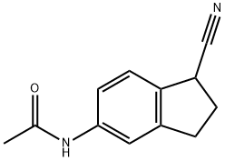 N-(1-氰基-2,3-二氢-1H-茚-5-基)乙酰胺 结构式