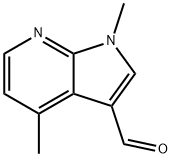 1,4-DiMethyl-1H-pyrrolo[2,3-B]pyridine-3-carboxaldehyde Struktur