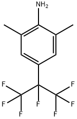 2,6二甲基-4-(全氟西烷-2-基)苯胺, 273735-43-6, 结构式