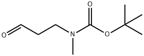tert-Butyl Methyl(3-oxopropyl)carbaMate Structure