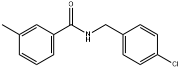 N-(4-氯苄基)-3-甲基苯甲酰胺,27466-88-2,结构式