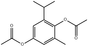 2-Methyl-6-isopropylhydrochinon-diacetat 结构式