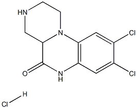 8,9-DICHLORO-2,3,4,4A-TETRAHYDRO-1H-PYRAZINO[1,2-A]QUINOXALIN-5(6H)-ONE HYDROCHL, 276695-22-8, 结构式