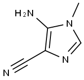 1H-Imidazole-4-carbonitrile,5-amino-1-methyl-(9CI) Struktur