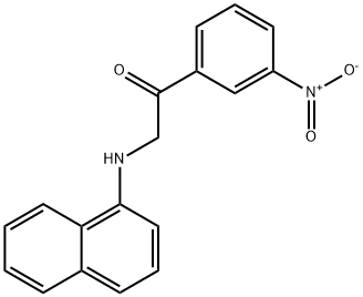 2-(Naphthalen-1-ylaMino)-1-(3-nitrophenyl)ethanone Structure