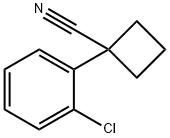 1-(2-Chlorophenyl)cyclobutanecarbonitrile Structure