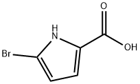 5-ブロモ-1H-ピロール-2-カルボン酸 化学構造式