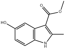 5-羟基-2-甲基-1H-吲哚-3-羧酸甲酯 结构式