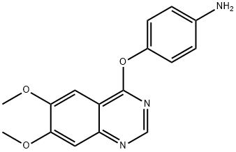 4-[(6,7-diMethoxy-4-quinazolinyl)oxy]aniline Structure