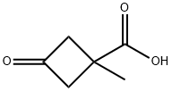 1-Methyl-3-oxocyclobutane-1-carboxylic acid Structure