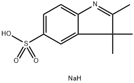 sodiuM 2,3,3-triMethyl-3H-indole-5-sulfonate Structure