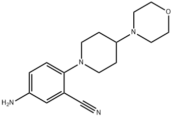 5-aMino-2-(4-Morpholinopiperidin-1-yl)benzonitrile Structure
