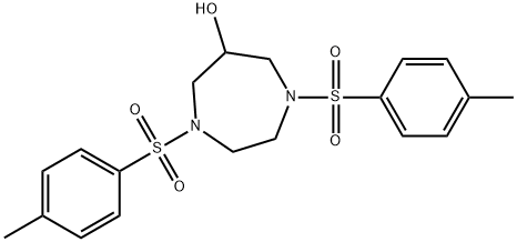 1,4-ジトシル-1,4-ジアゼパン-6-オール 化学構造式
