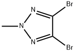 4,5-ジブロモ-2-メチル-2H-1,2,3-トリアゾール 化学構造式