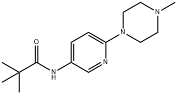 N-(6-(4-甲基哌嗪-1-基)吡啶-3-基)新戊酰胺,290297-21-1,结构式