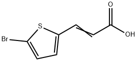 2 - 丙烯酸,3 - (5 - 溴-2 - 噻吩) -,29079-97-8,结构式