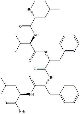 N-Methyl-D-leucyl-D-valyl-D-phenylalanyl-D-phenylalanyl-D-LeucinaMide Structure