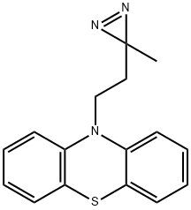 10-[2-(3-甲基-3H-双吖丙啶-3-基)乙基]-10H-吩噻嗪, 29205-52-5, 结构式