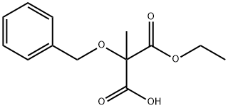 2-Methyl-2-(phenylMethoxy)propanedioic Acid 1-Ethyl Ester Struktur