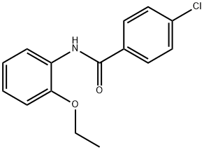 4-クロロ-N-(2-エトキシフェニル)ベンズアミド 化学構造式