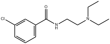 3-氯-N-[2-(二乙氨基)乙基]苯甲酰胺,2951-34-0,结构式