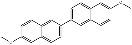6,6'-DiMethoxy-2,2'-binaphthalene Struktur