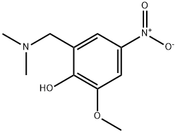 N,N-二甲基-2 - 羟基-3 - 甲氧基-5 - 硝基苄基胺,2977-69-7,结构式