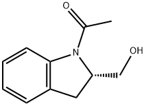 (S)-1-(2-(羟甲基)二氢吲哚-1-基)乙-1-酮, 297765-25-4, 结构式