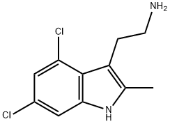 2-(4,6-二氯-2-甲基-1H-吲哚-3-基)乙胺, 299165-92-7, 结构式