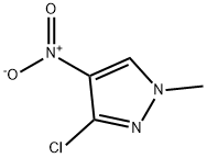 3-氯-1-甲基-4-硝基-1H-吡唑, 299930-70-4, 结构式