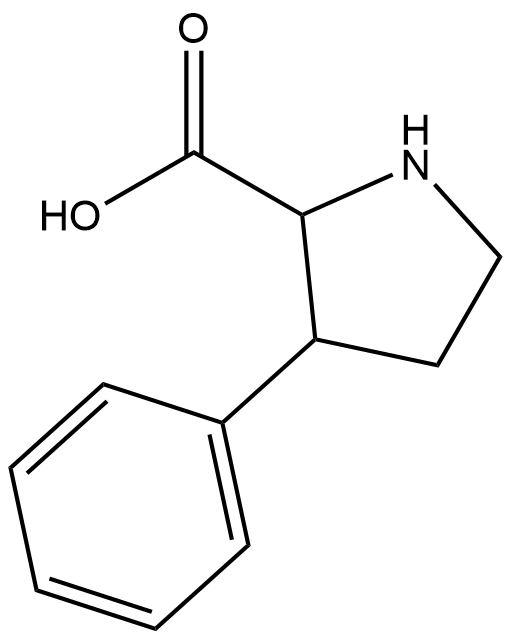 3-Phenylpyrrolidine-2-carboxylic acid Struktur