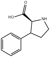 3-Phenylpyrrolidine-2-carboxylic acid Struktur