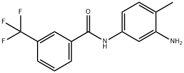 N-(3-amino-4-methylphenyl)-3-(trifluoromethyl)benzamide Struktur