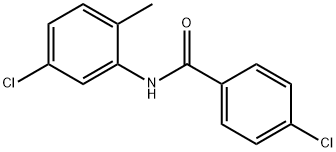 4-クロロ-N-(5-クロロ-2-メチルフェニル)ベンズアミド 化学構造式